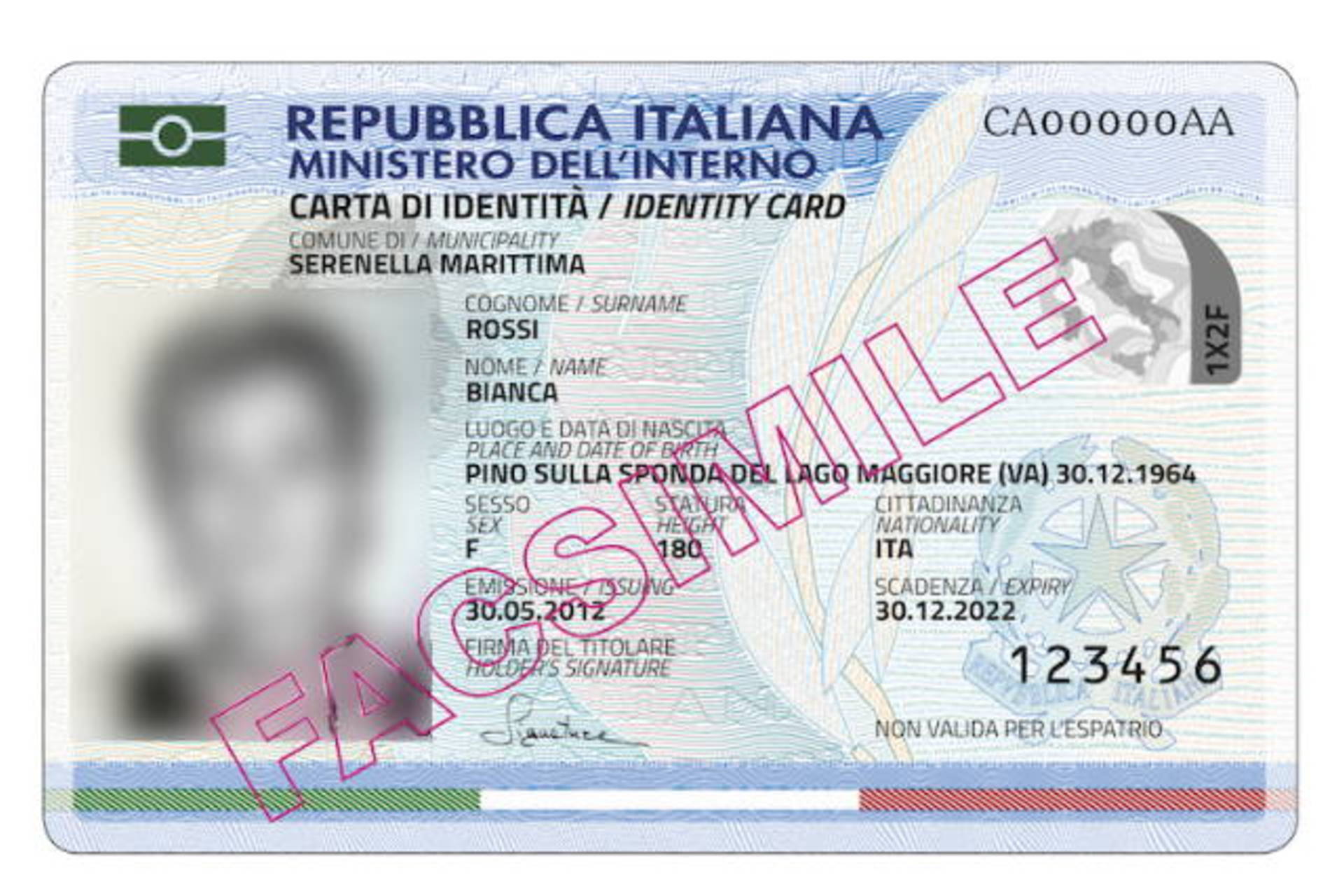 Carta di Identità Elettronica C.I.E.  COMUNE DI MARIANO COMENSE